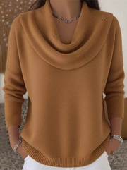 FLASH SALE – LIMITED STOCK - Elegant Knit Cowl Neck Sweater