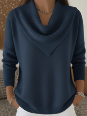 FLASH SALE – LIMITED STOCK - Elegant Knit Triangle Neck Sweater
