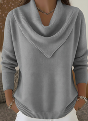 FLASH SALE – LIMITED STOCK - Elegant Knit Triangle Neck Sweater